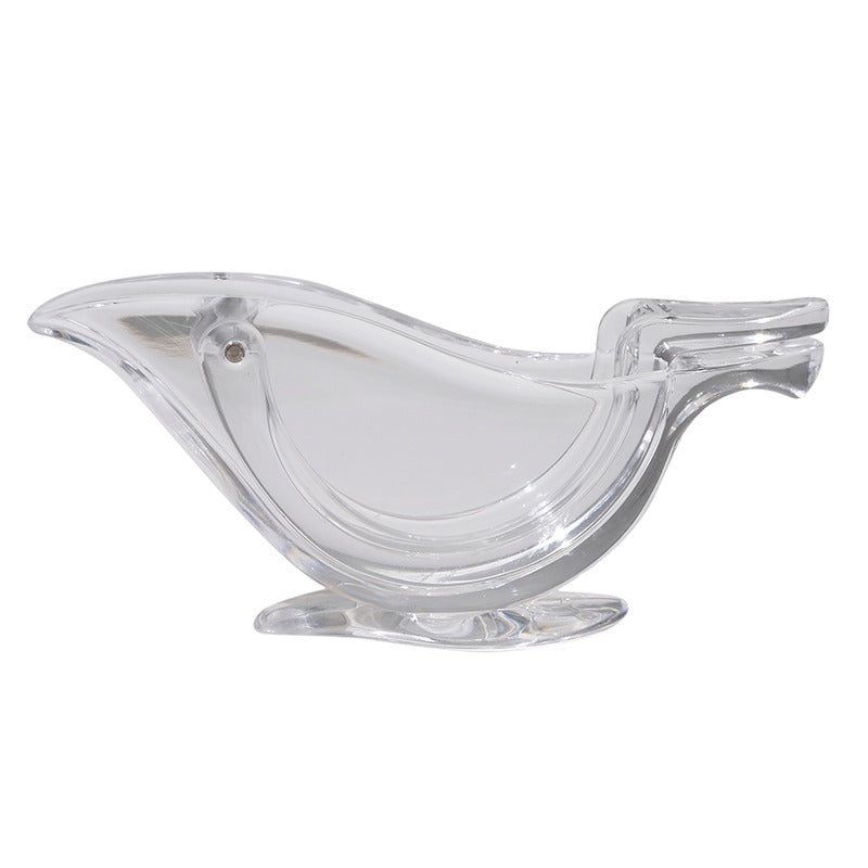 Espremedor de limão manual transparente acrílico elegância formato de pássaro espremedor de fatia de limão ferramentas de cozinha aparelhos