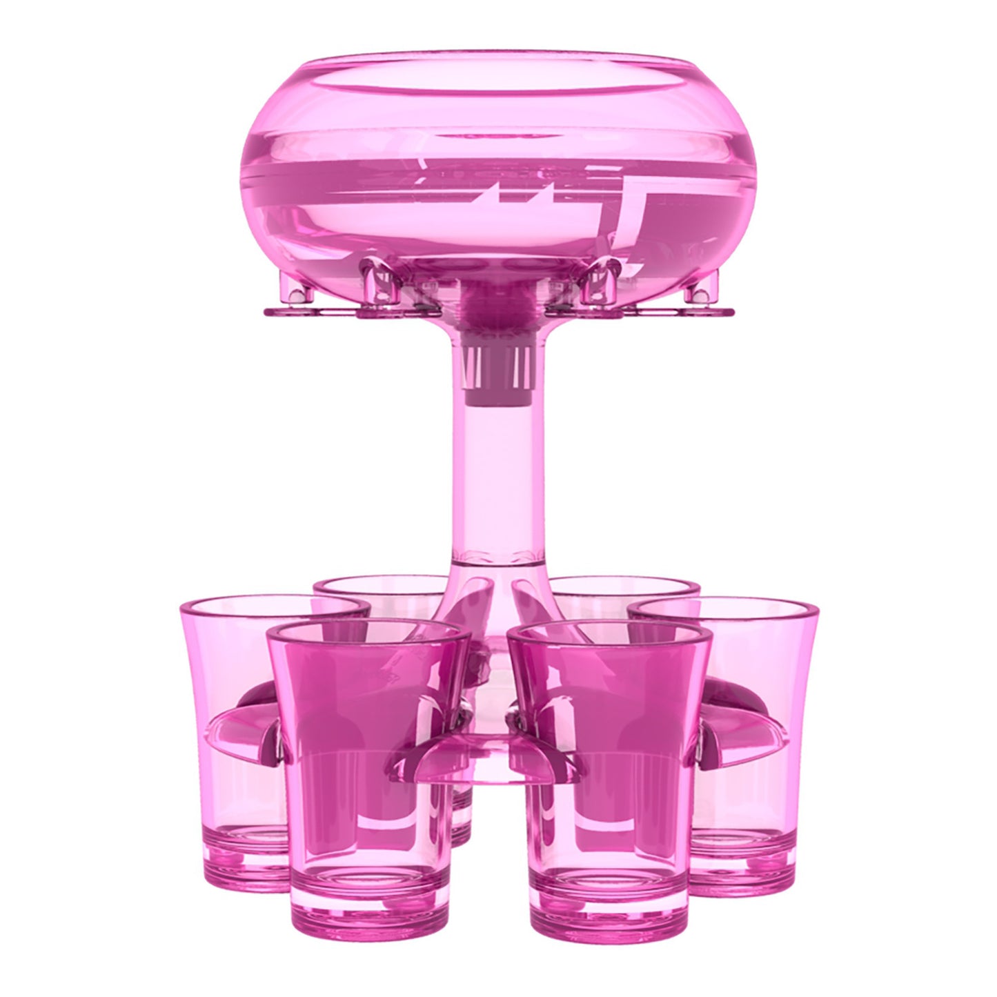 6-shot dispensador de vidro titular vinho uísque cerveja dispensador rack barra acessório beber festa jogos dispensador de vidro